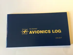 ASA-SA-V Avionics Log. Soft cover-black. PILOT,Aviation,Airplane,helicopter.